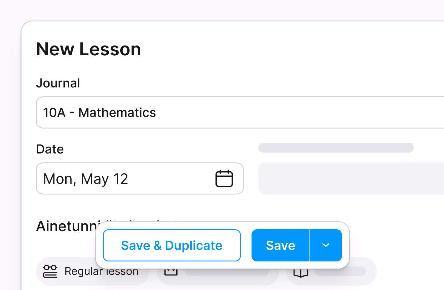 Lesson builder
