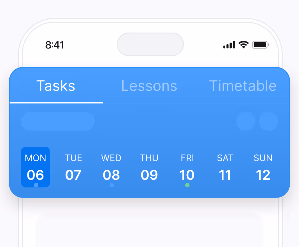 mKool Tasks, Lessons, Timetable